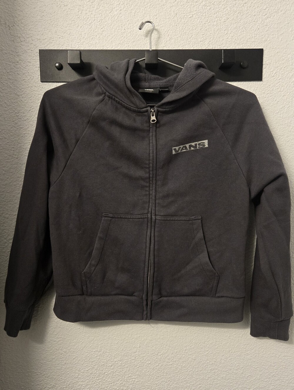 Vans Kids Greatest Hits Full Zip Hoodie Dark Gray Medium
